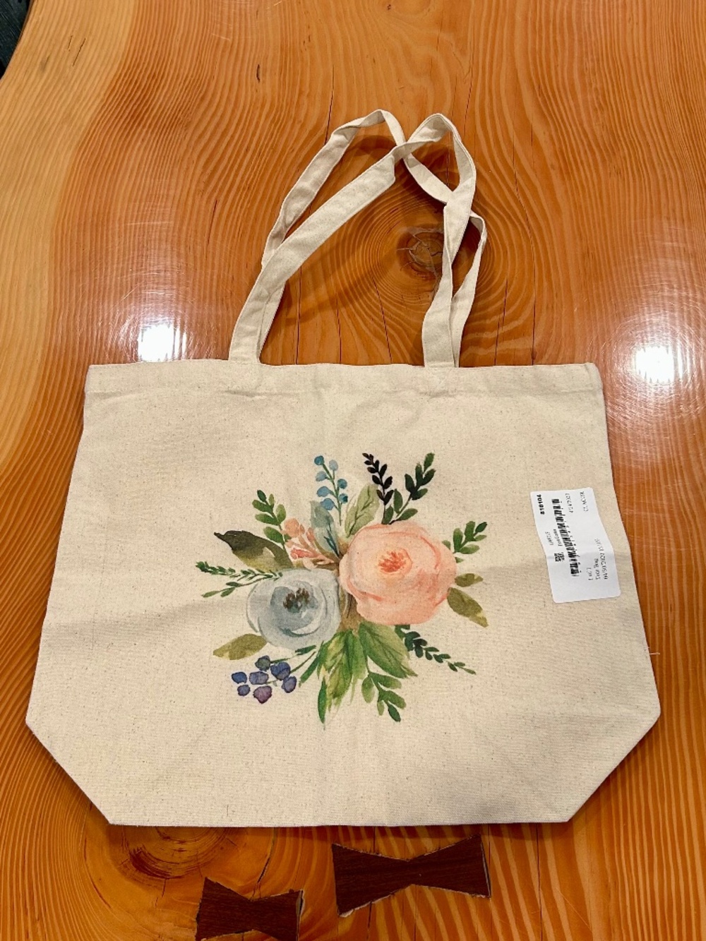 Floral Canvas Tote